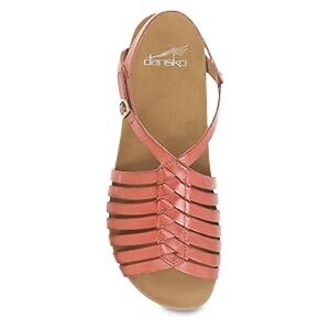 Dansko Coral Pink Leather Strappy Sandal